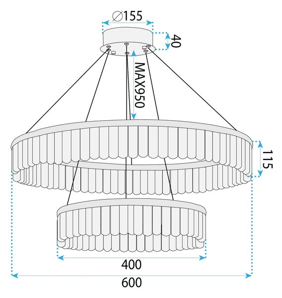 Λάμπα LED APP1750-CP Gold