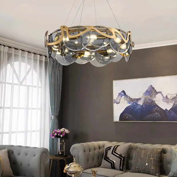 Λάμπα APP1545-8CP Brush Gold / Grey
