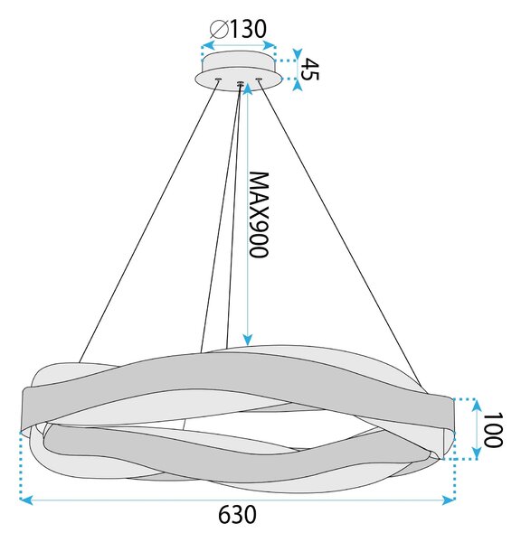 Λάμπα LED APP1802-CP Brush Gold