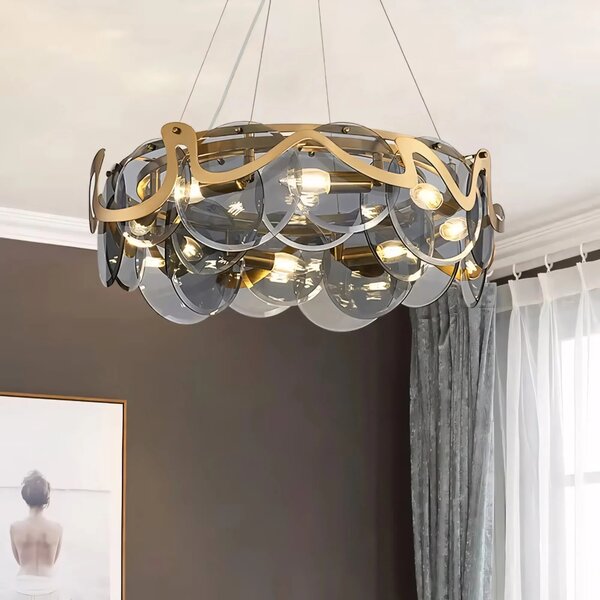 Λάμπα APP1545-8CP Brush Gold / Grey