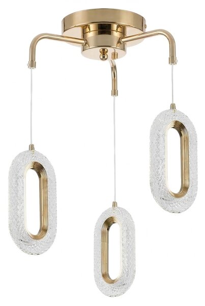 ΚΡΕΜΑΣΤΟ ΦΩΤΙΣΤΙΚΟ ΟΡΟΦΗΣ LED G173-3CP GOLD