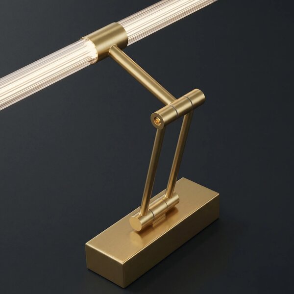 Επιτοίχο φωτιστικό μπάνιου LED APP1899-1W 40cm BRUSH GOLD