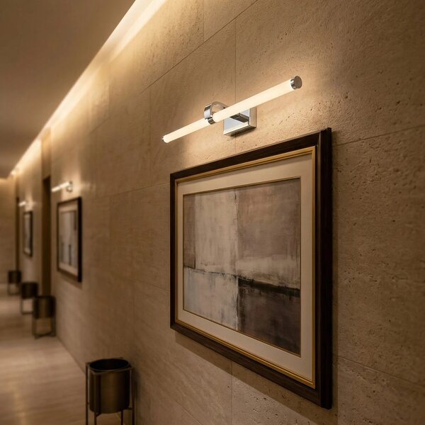 Επιτοίχο φωτιστικό μπάνιου LED APP1882-1W 60cm CHROME