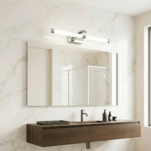 Επιτοίχο φωτιστικό μπάνιου LED APP1882-1W 60cm CHROME
