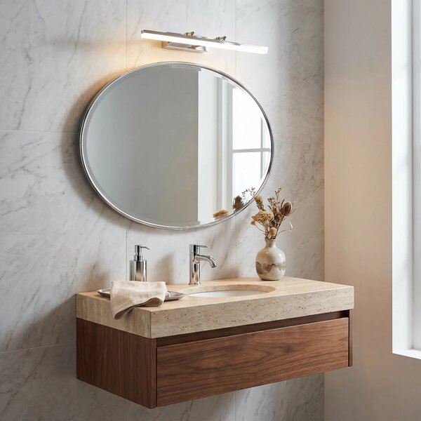 Επιτοίχο φωτιστικό μπάνιου LED APP1870-1W 60cm CHROME