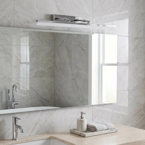 Επιτοίχο φωτιστικό μπάνιου LED APP1870-1W 60cm CHROME