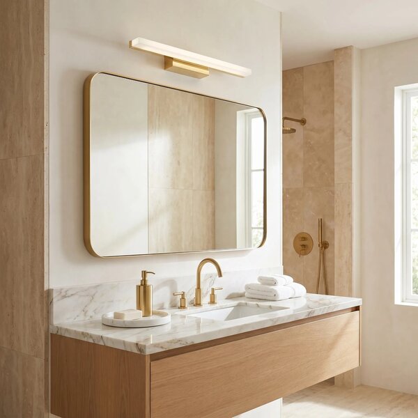 ΦΩΤΙΣΤΙΚΟ ΤΟΙΧΟΥ ΜΠΑΝΙΟΥ LED 40CM APP1848-1W GOLD