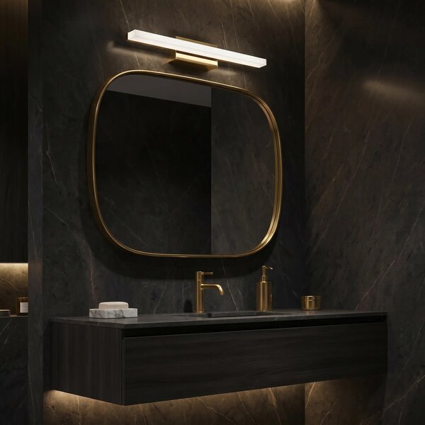 ΦΩΤΙΣΤΙΚΟ ΤΟΙΧΟΥ ΜΠΑΝΙΟΥ LED 40CM APP1848-1W GOLD