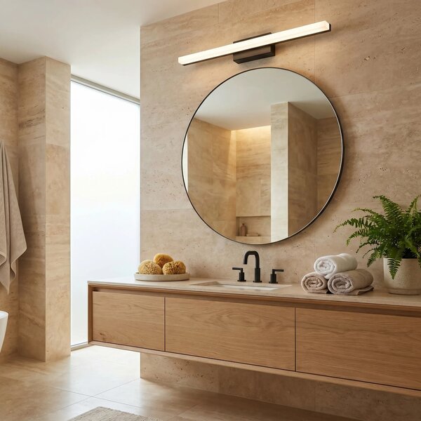 ΦΩΤΙΣΤΙΚΟ ΤΟΙΧΟΥ ΜΠΑΝΙΟΥ LED 60CM APP1855-1W BLACK