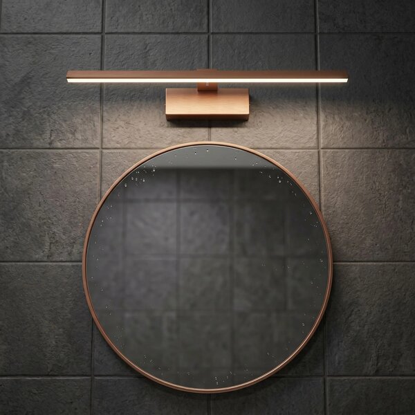 Επιτοίχο φωτιστικό μπάνιου LED APP1895-1W 40 cm BRUSH COPPER