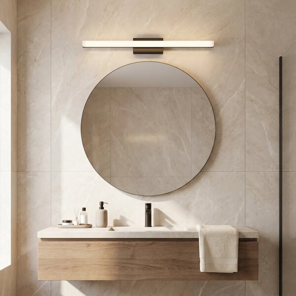 ΦΩΤΙΣΤΙΚΟ ΤΟΙΧΟΥ ΜΠΑΝΙΟΥ LED 60CM APP1855-1W BLACK