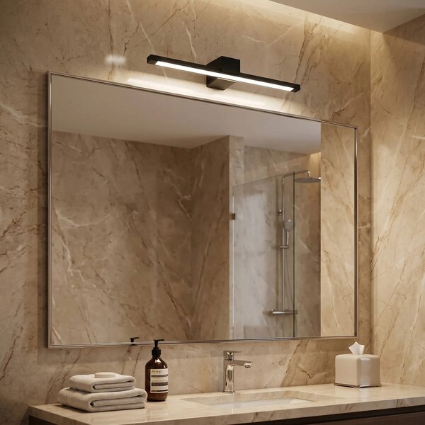Επιτοίχο φωτιστικό μπάνιου LED SWE049-1W 40 cm Black