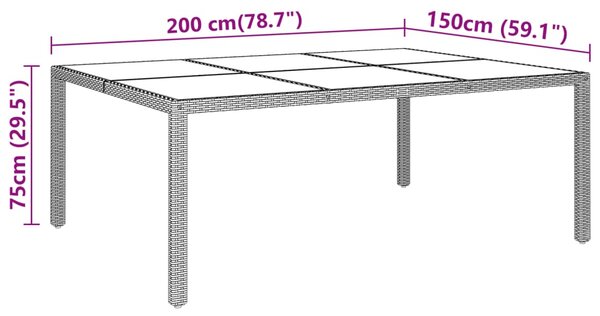 VidaXL Σετ Τραπεζαρίας Κήπου 11 Τεμαχίων Μπεζ από Συνθετικό Ρατάν