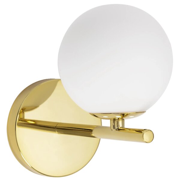 Επιτοίχιο φωτιστικό Glass Ball APP684-1W Gold