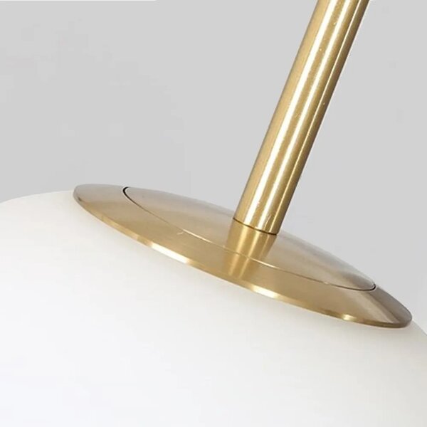 Κρεμαστό φωτιστικό Milk Glass Ball APP656-3CPR Gold