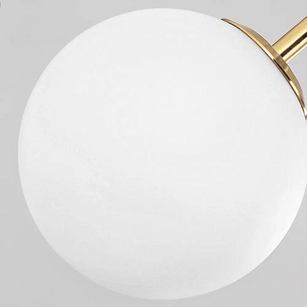 Κρεμαστό φωτιστικό Milk Glass Ball APP656-3CPR Gold