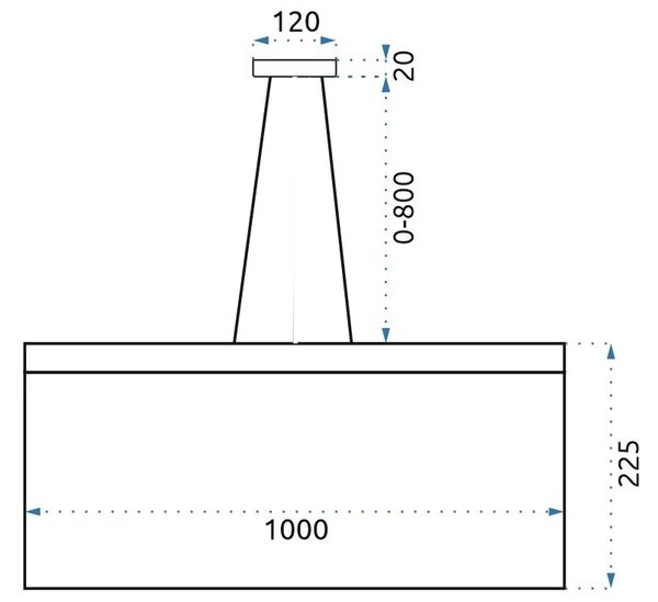 Κρεμαστό φωτιστικό Glamour Chain LED APP891-CP