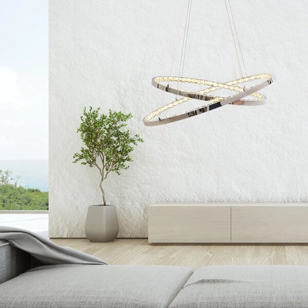 ΚΡΕΜΑΣΤΟ ΦΩΤΙΣΤΙΚΟ LED CRYSTAL APP771-3CP