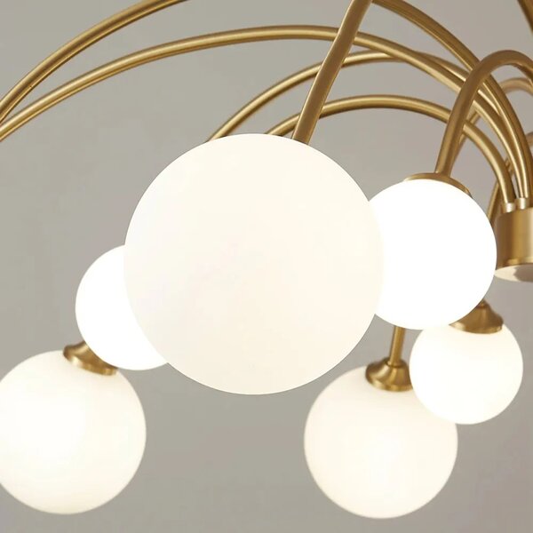 Φωτιστικό Οροφής Glamour APP962-12CP Gold