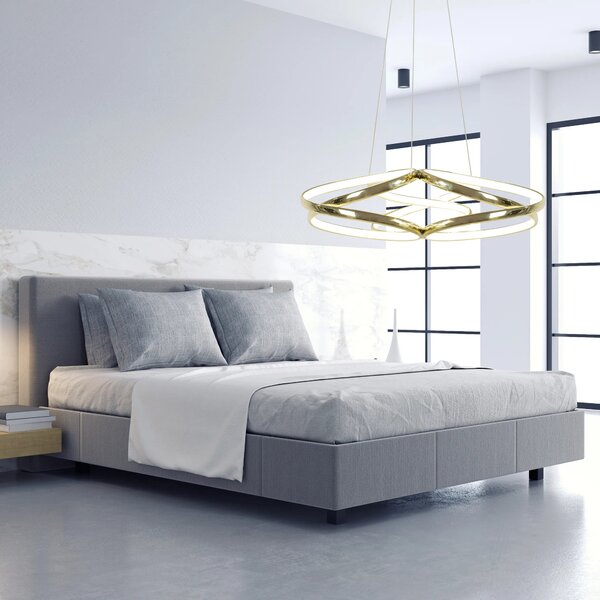 Μοντέρνο φωτιστικό οροφής LED + PILOT APP794-CP Flat Gold