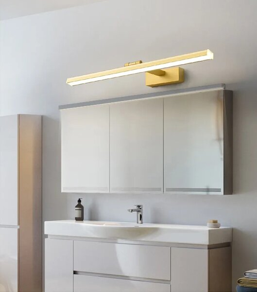 Χρυσό φωτιστικό τοίχου LED 40cm APP833-1W