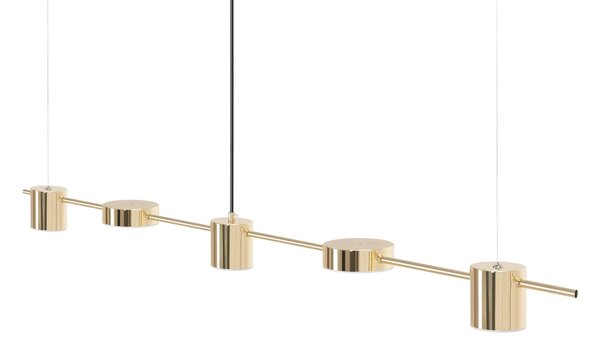 Κρεμαστό φωτιστικό οροφής LED APP929-5CP Gold