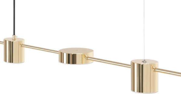 Κρεμαστό φωτιστικό οροφής LED APP929-5CP Gold
