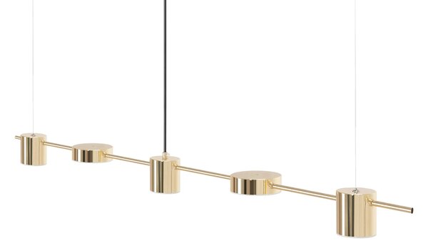Κρεμαστό φωτιστικό οροφής LED APP929-5CP Gold