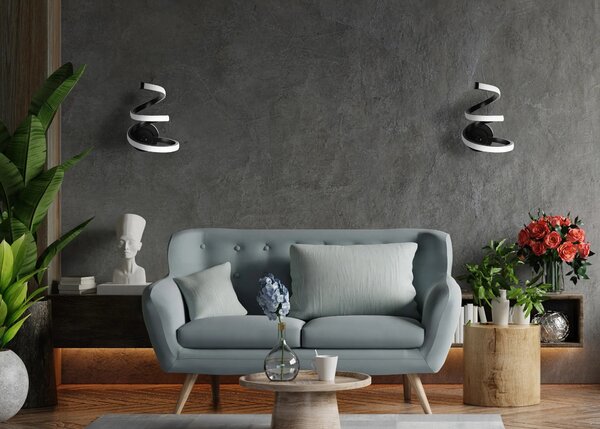 ΦΩΤΙΣΤΙΚΟ ΤΟΙΧΟΥ LED APP1052-W ΜΑΥΡΟ ΜΑΤ