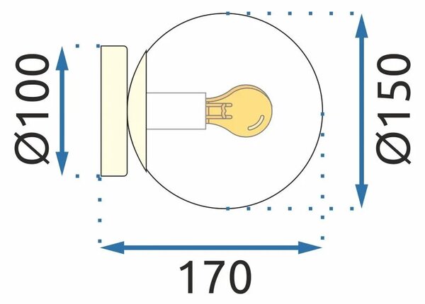 APP1155-1C Φωτιστικό Οροφής Μαύρο