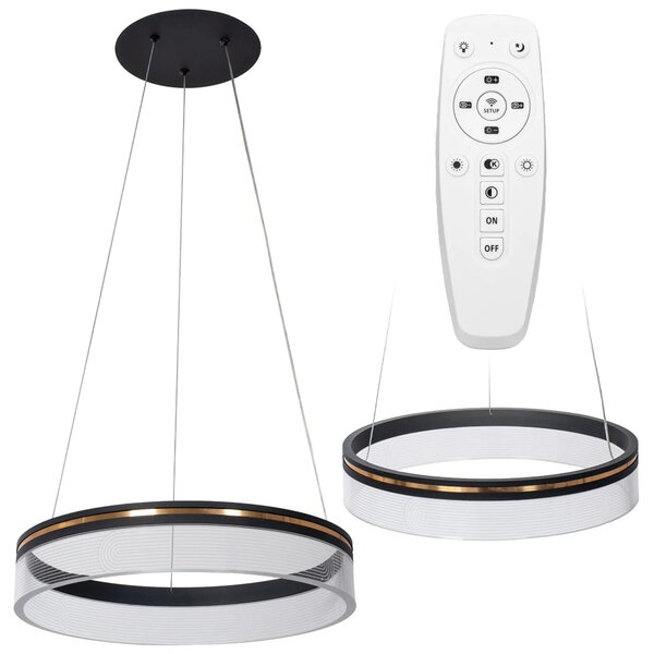 APP1191-CP LED κρεμαστό φωτιστικό 40cm Μαύρο
