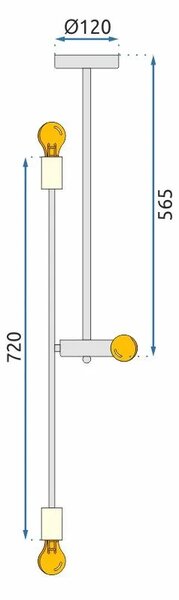 APP1114-6CP Κρεμαστό φωτιστικό