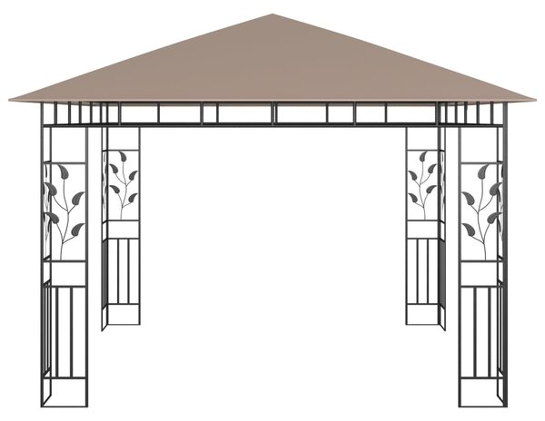 VidaXL Κιόσκι με Αντικουνουπικό Δίχτυ Taupe 3x3x2,73 μ. / 180 γρ./μ²