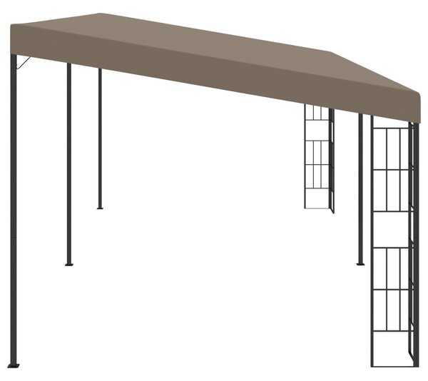 VidaXL Κιόσκι Επιτοίχιο Taupe 6 x 3 μ. Υφασμάτινο