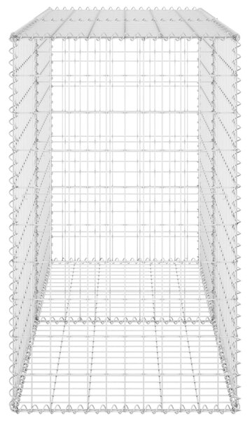 VidaXL Συρματοκιβώτιο Τοίχος 150x60x100 εκ. Γαλβαν.Χάλυβας + Καλύμματα