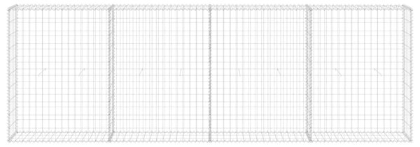 VidaXL Συρματοκιβώτιο Τοίχος 300x30x100 εκ. Γαλβαν.Χάλυβας + Καλύμματα