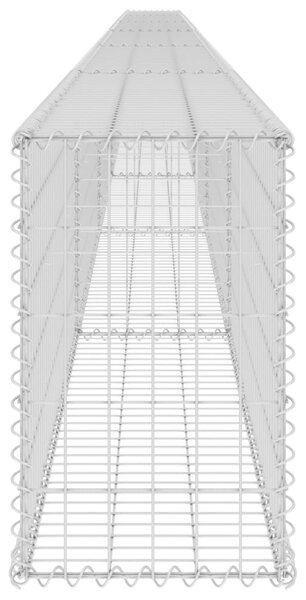 VidaXL Συρματοκιβώτιο Τοίχος 900x30x50 εκ. Γαλβαν. Χάλυβας + Καλύμματα