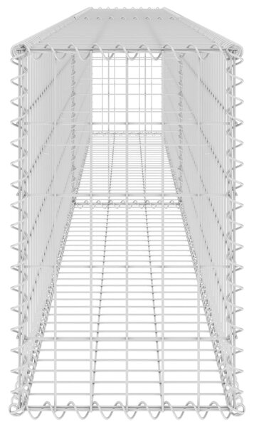 VidaXL Συρματοκιβώτιο Τοίχος 300x30x50 εκ. Γαλβαν. Χάλυβας + Καλύμματα