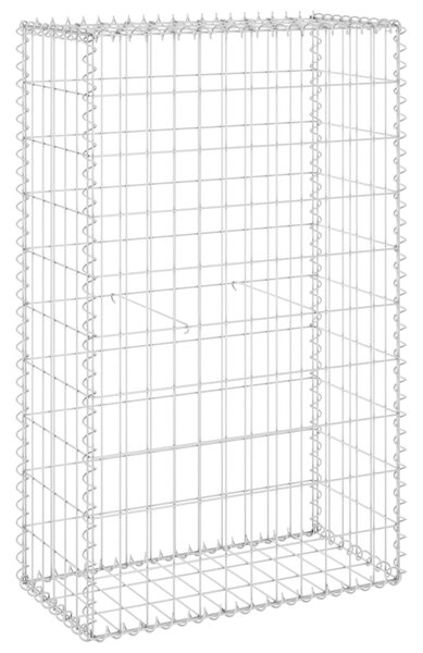 VidaXL Συρματοκιβώτιο Τοίχος 60x30x100 εκ. Γαλβαν. Χάλυβας + Καλύμματα