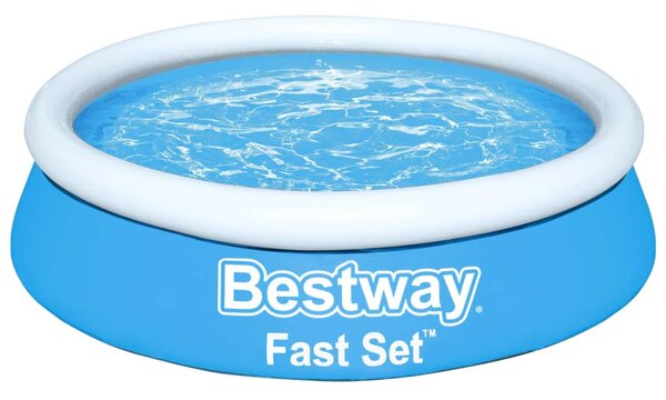 Bestway Πισίνα Φουσκωτή Στρογγυλή Fast Set Μπλε 183 x 51 εκ