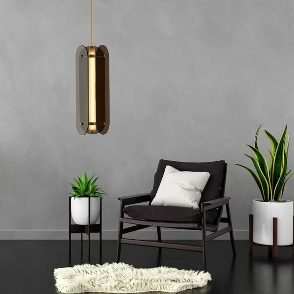 Κρεμαστό φωτιστικό balck APP1676-CP Long