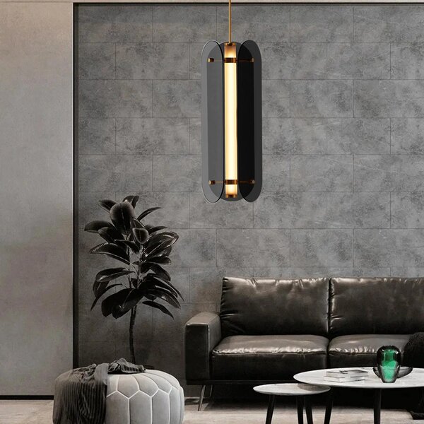 Κρεμαστό φωτιστικό balck APP1676-CP Long