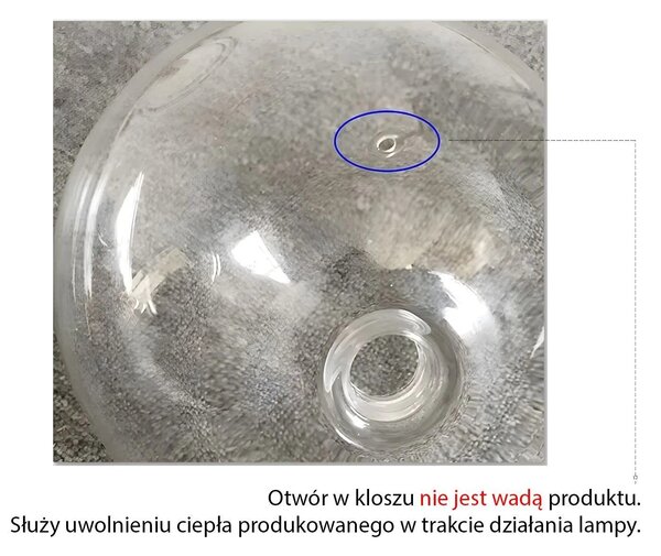 Φωτιστικό Οροφής Κρεμαστό Γυάλινο Μπαλάκι 20cm APP1685-1CP