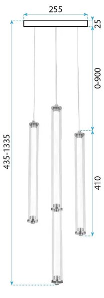 Λάμπα LED G024-4CPR Gold