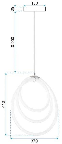 Λάμπα LED G016-CP Gold