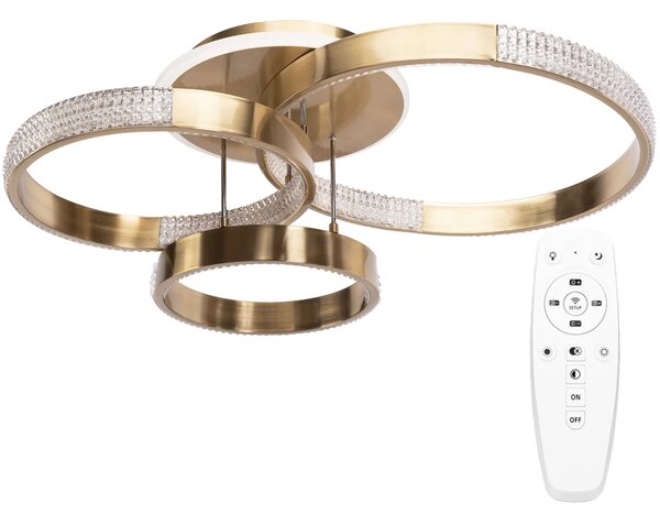 Μοντέρνο φωτιστικό οροφής LED G004-C Brush Gold