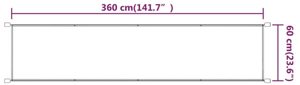 VidaXL Τέντα Κάθετη Μπλε 60 x 360 εκ. από Ύφασμα Oxford