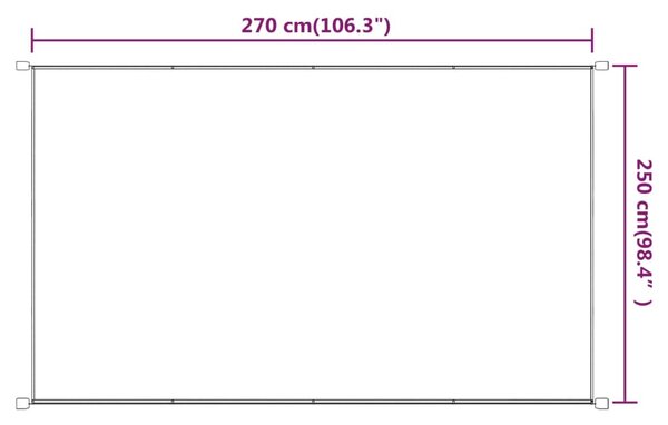 VidaXL Τέντα Κάθετη Μπλε 250 x 270 εκ. από Ύφασμα Oxford