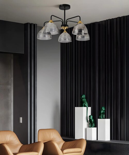 Κρεμαστό φωτιστικό G085-5C BLACK GREY