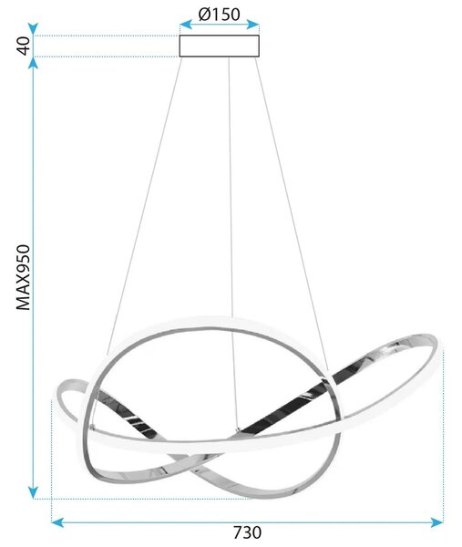 Λάμπα LED G078-1CP Gold